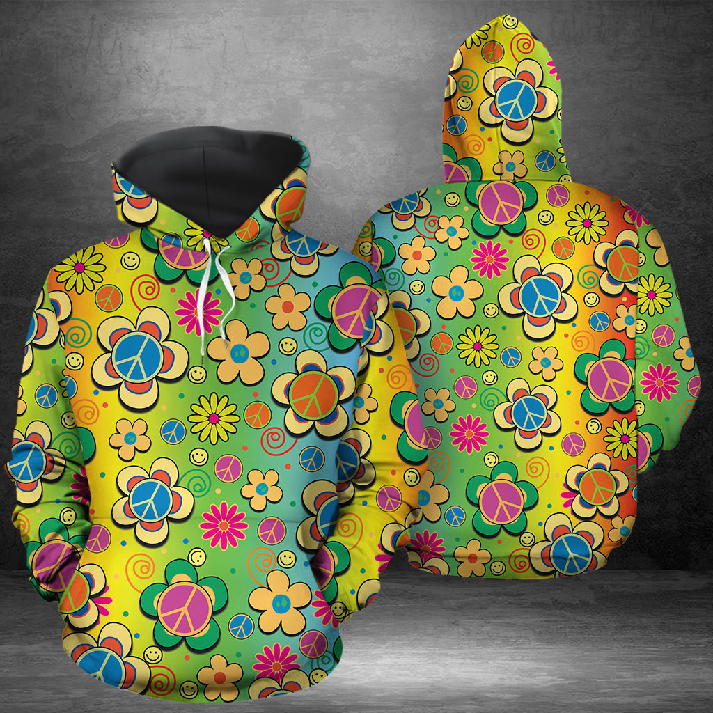 Hippie Peace G51020 - All Over Print Unisex Hoodie