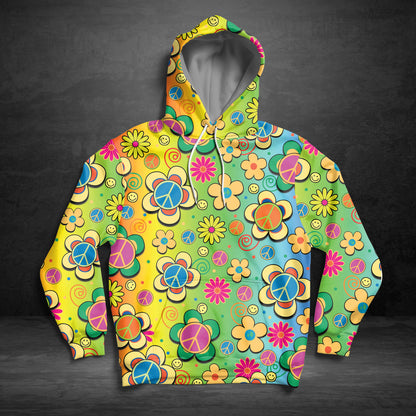 Hippie Peace G51020 - All Over Print Unisex Hoodie