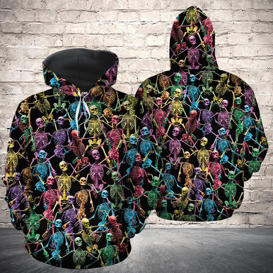 Multicolor Skeleton G51112 - All Over Print Unisex Hoodie