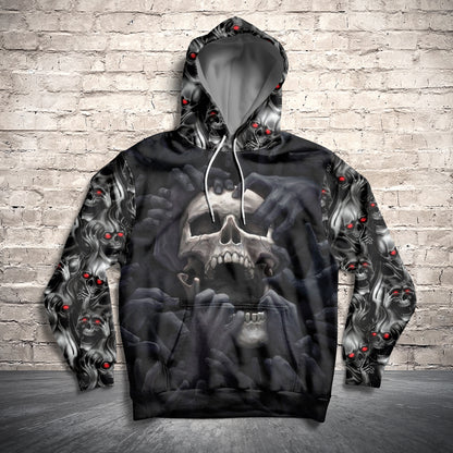 Skull Red Eyes G51019 - All Over Print Unisex Hoodie