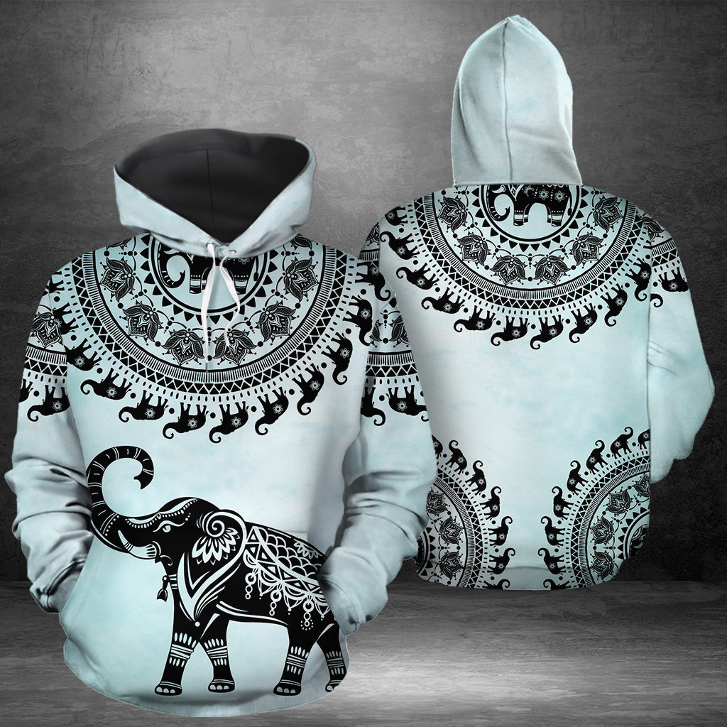 Tribal Mandala Elephant G51210 unisex womens & mens, couples matching, friends, elephant lover, funny family sublimation 3D hoodie christmas holiday gifts (plus size available)