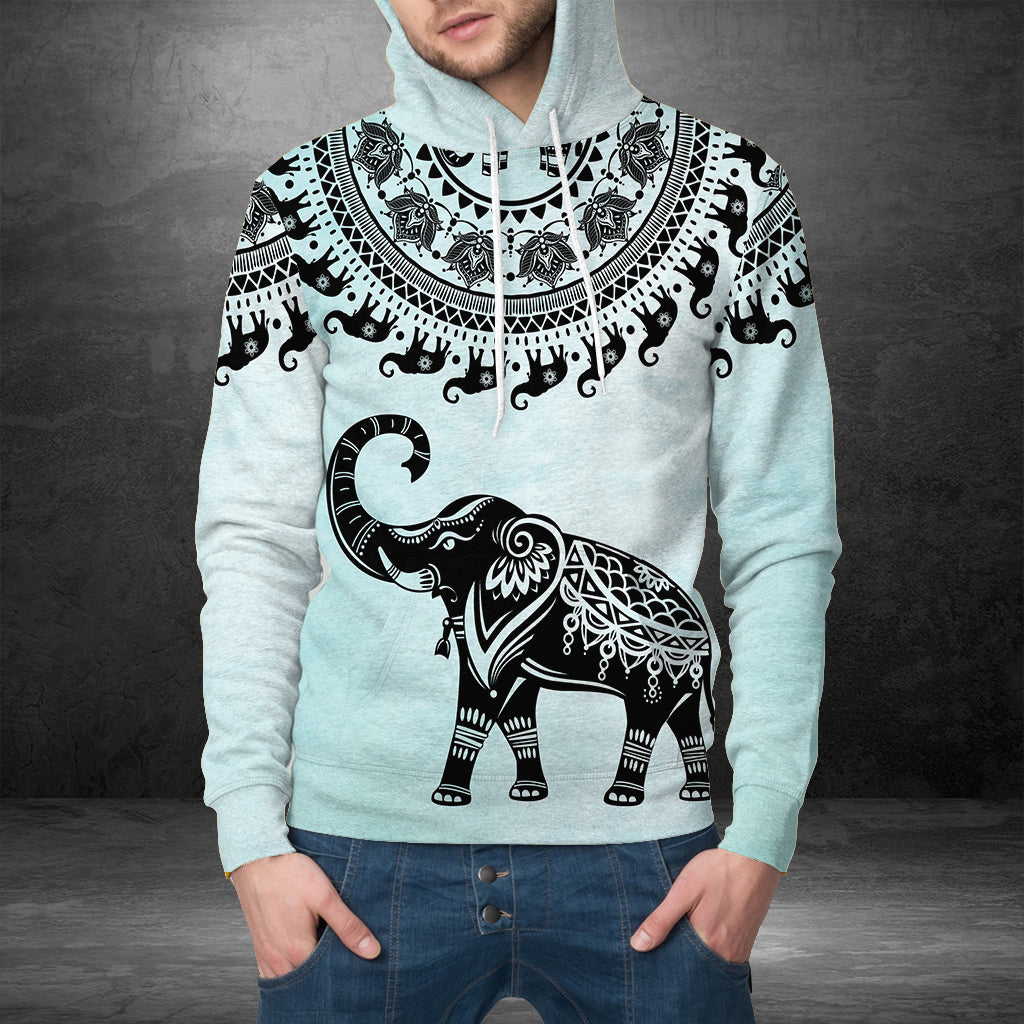 Tribal Mandala Elephant G51210 unisex womens & mens, couples matching, friends, elephant lover, funny family sublimation 3D hoodie christmas holiday gifts (plus size available)
