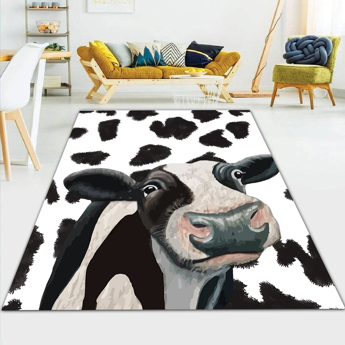 Funny Cow Rectangle Rug – PERSONALIZEDWITCH