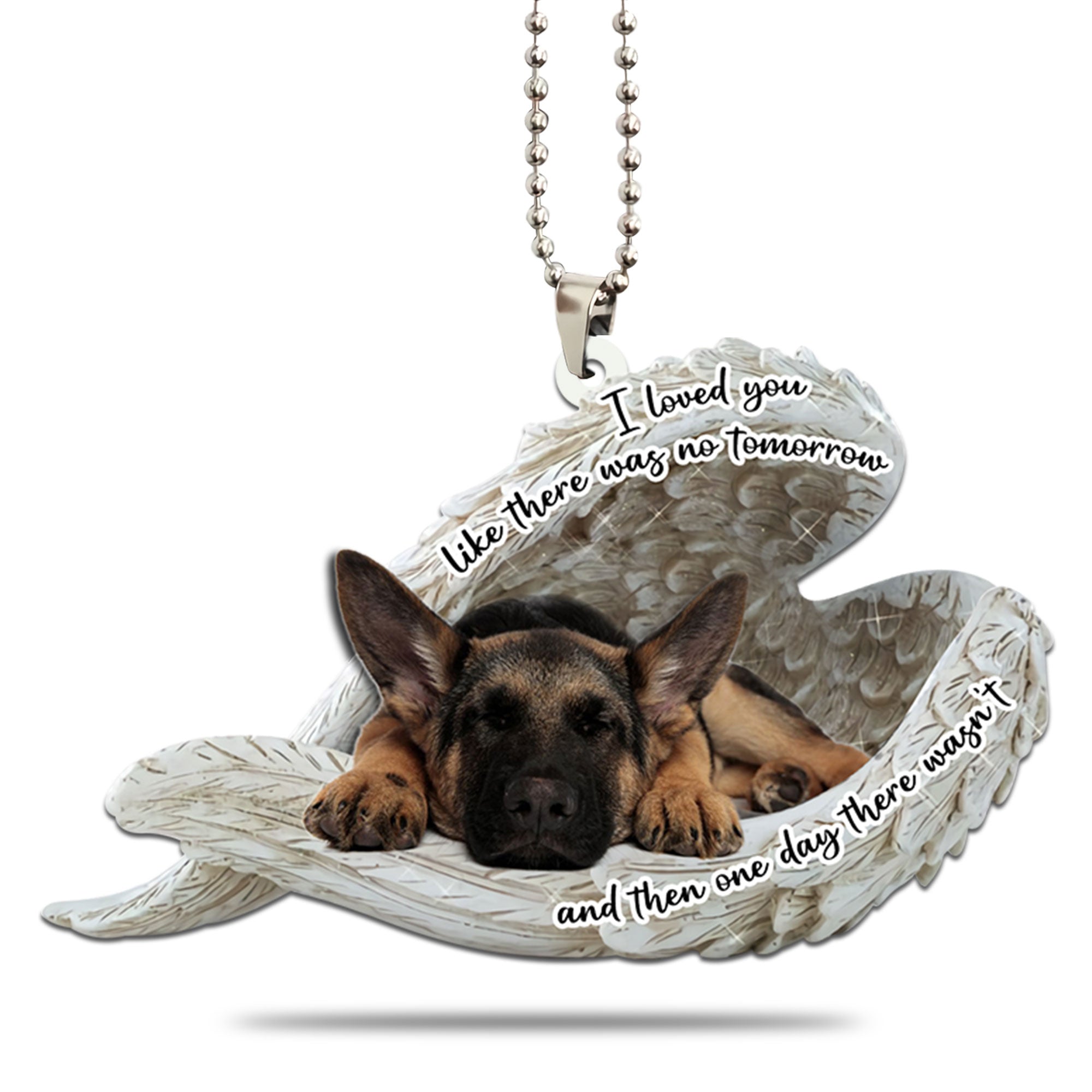 Amazon.com: German Shepherd Dog Necklace - Personalize Name Date - Pendant  Size Options - Sterling Silver 14K Rose Gold Filled - IBD : Handmade  Products