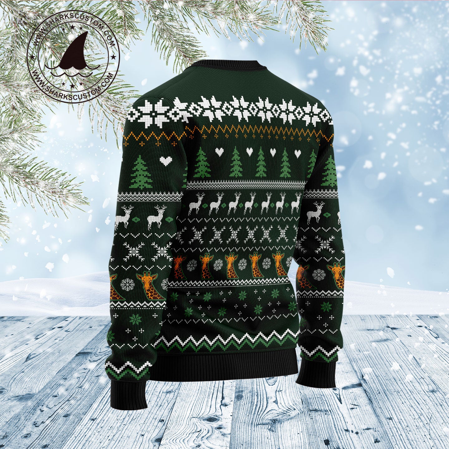 Giraffe Holiday D1111 Ugly Christmas Sweater