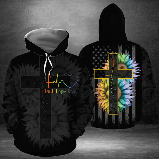 Faith Hope Love Sunflower TY2411 unisex womens & mens, couples matching, friends, funny family sublimation 3D hoodie christmas holiday gifts (plus size available)