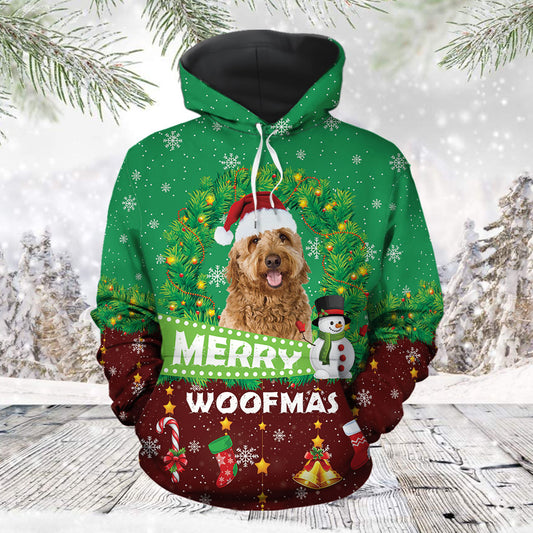 Merry Woofmas Goldendoodle TG51118 - All Over Print Unisex Hoodie