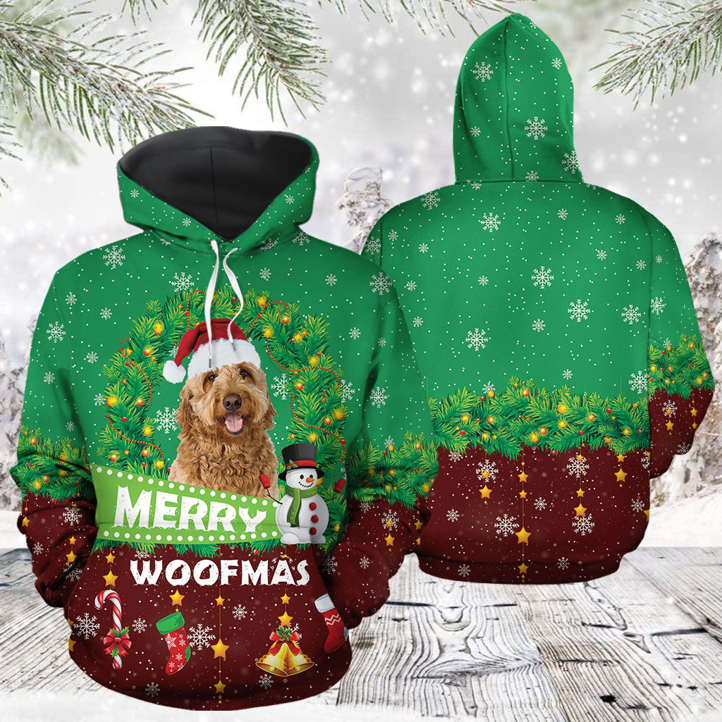 Merry Woofmas Goldendoodle TG51118 - All Over Print Unisex Hoodie