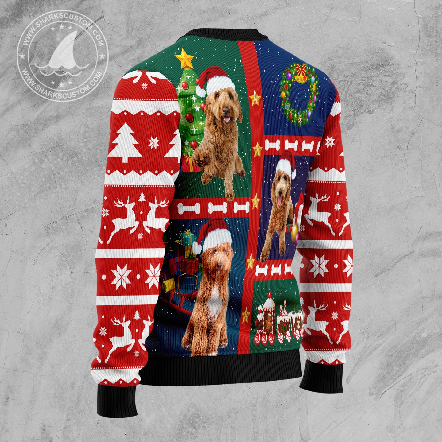 Cute Goldendoodle TG51110 Ugly Christmas Sweater