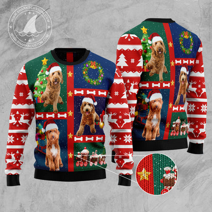 Cute Goldendoodle TG51110 Ugly Christmas Sweater