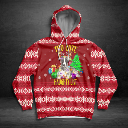 Greyhound Too Cute TY1412 unisex womens & mens, couples matching, friends, funny family sublimation 3D hoodie christmas holiday gifts (plus size available)