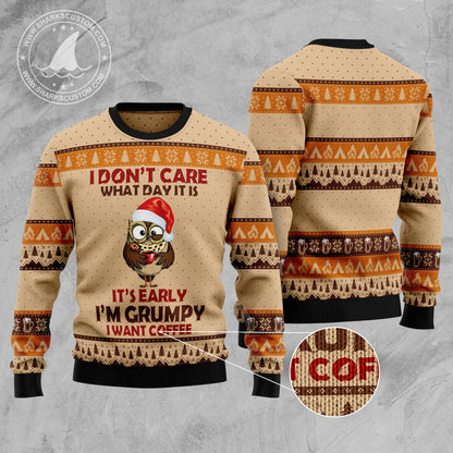 Grumpy Owl TG51030 Ugly Christmas Sweater