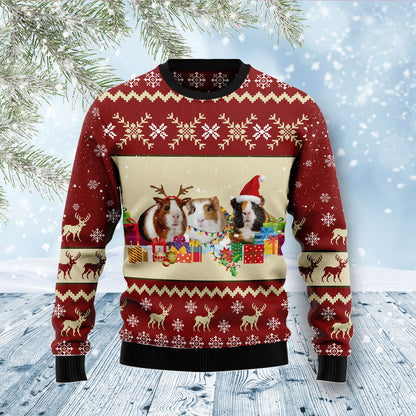 Guinea Pig Snow D1111 Ugly Christmas Sweater