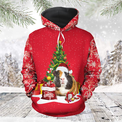 Guinea Pig Christmas Tree TG51117 - All Over Print Unisex Hoodie