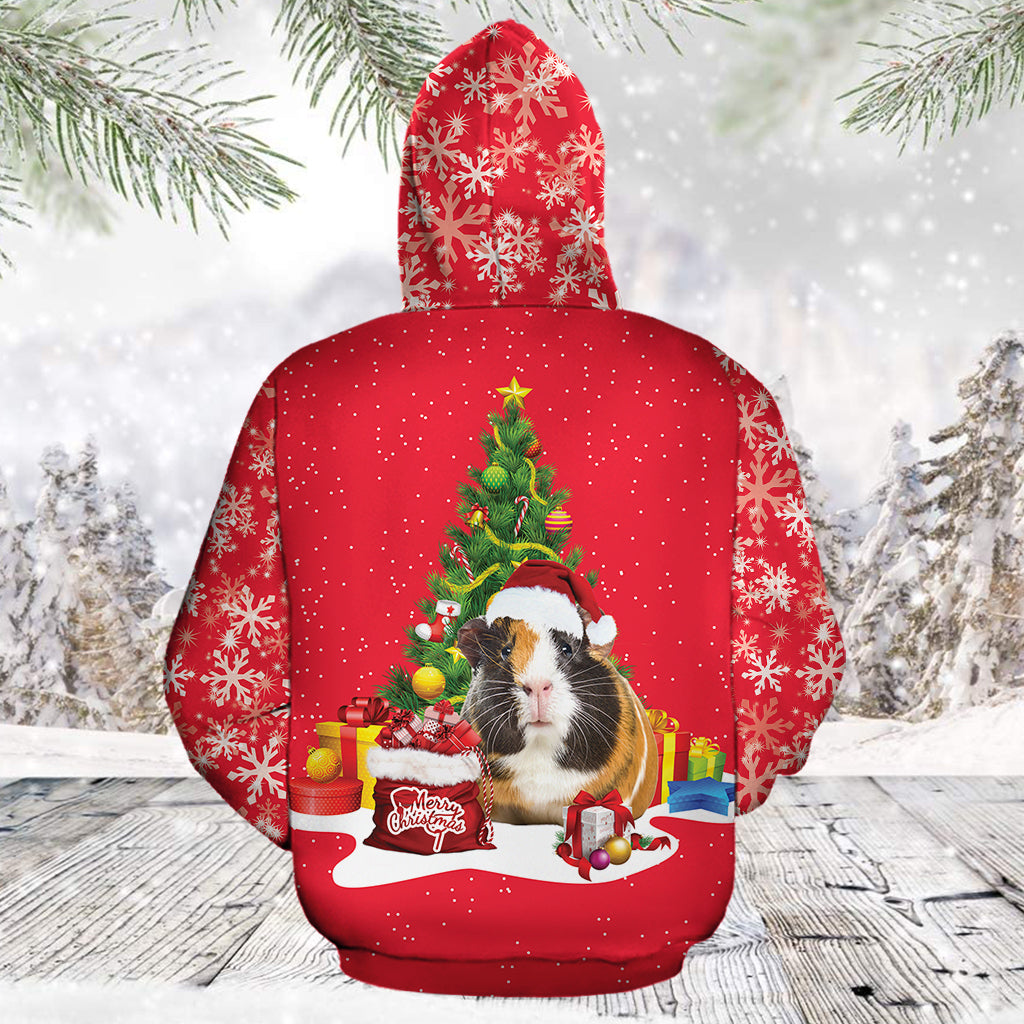 Guinea Pig Christmas Tree TG51117 - All Over Print Unisex Hoodie