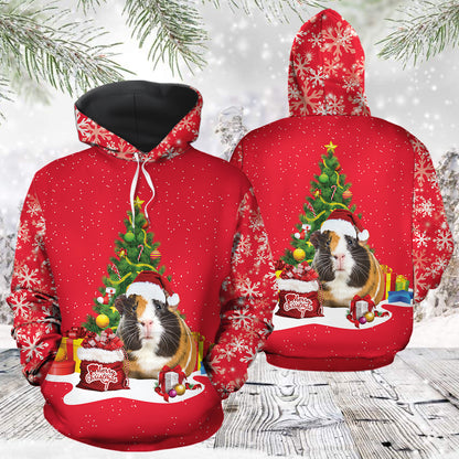 Guinea Pig Christmas Tree TG51117 - All Over Print Unisex Hoodie