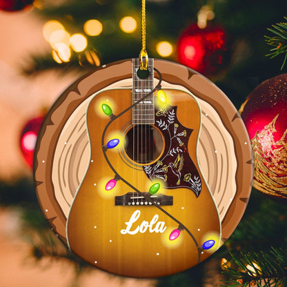 Guitar Christmas Personalizedwitch Personalized Christmas Ornament
