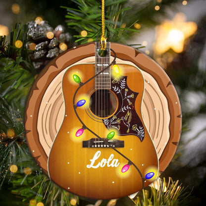 Guitar Christmas Personalizedwitch Personalized Christmas Ornament