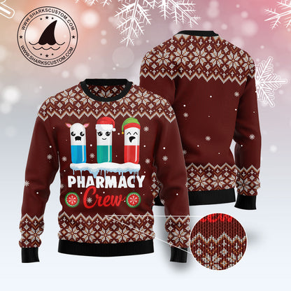 Christmas Pharmacy Crew HT101222 Ugly Christmas Sweater unisex womens & mens, couples matching, friends, funny family ugly christmas holiday sweater gifts (plus size available)