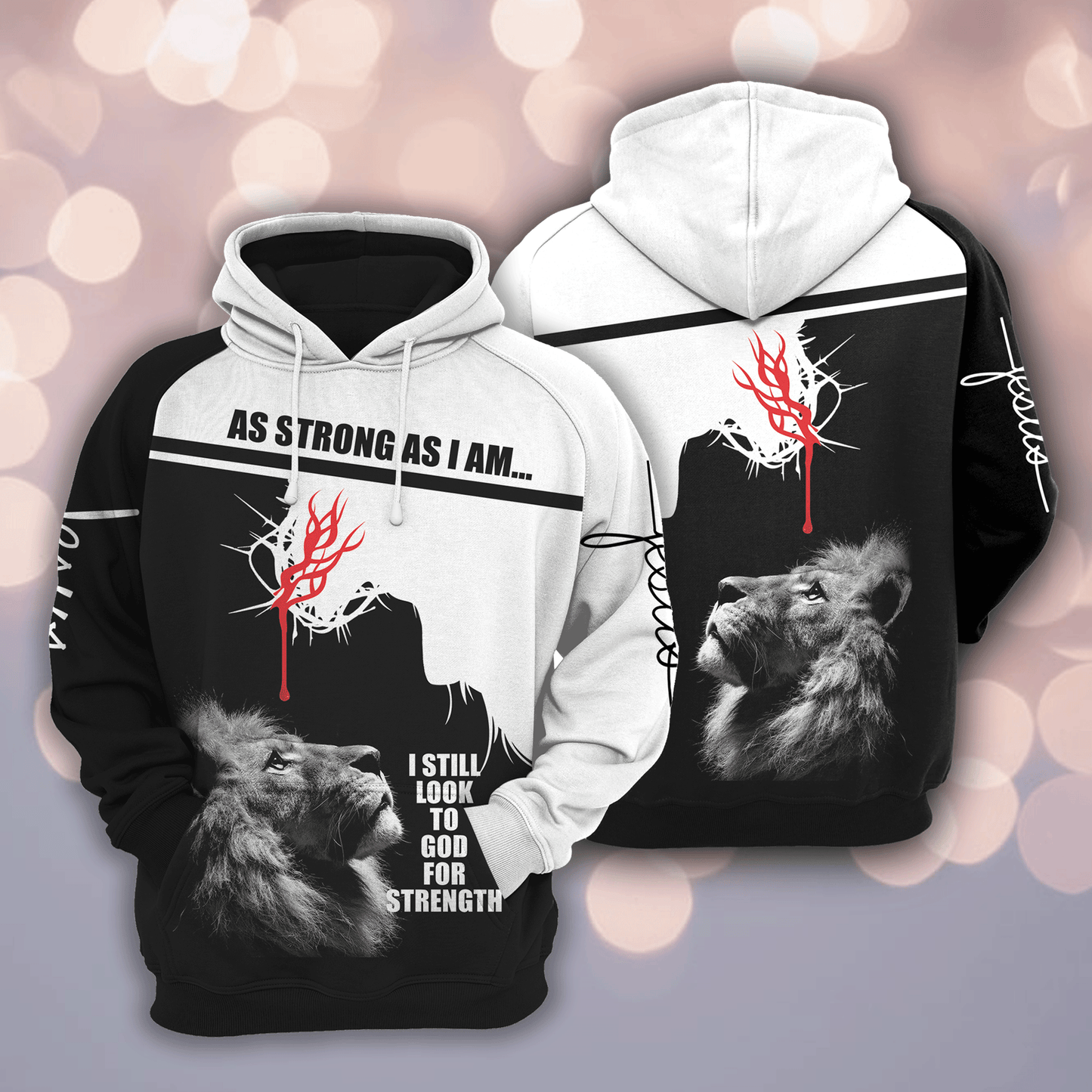 I Still Look To God For Strength HT181132 - All Over Print Unisex Hoodie