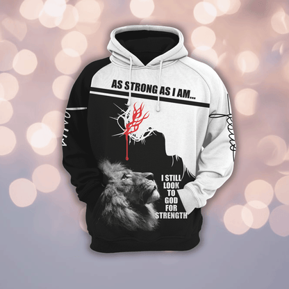 I Still Look To God For Strength HT181132 - All Over Print Unisex Hoodie