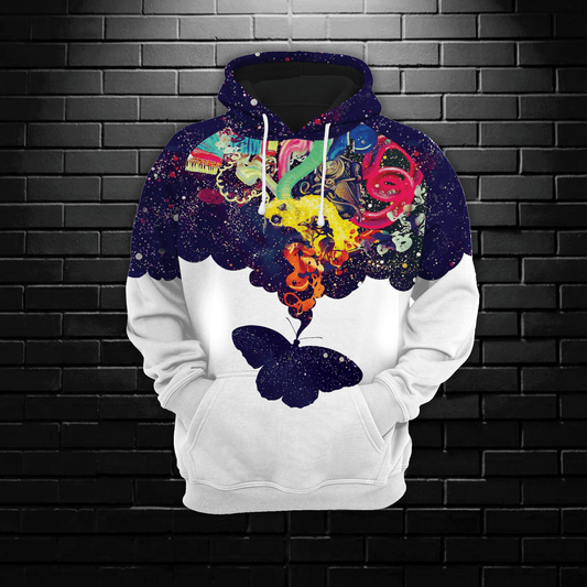 Magic Butterfly HT181135 - All Over Print Unisex Hoodie
