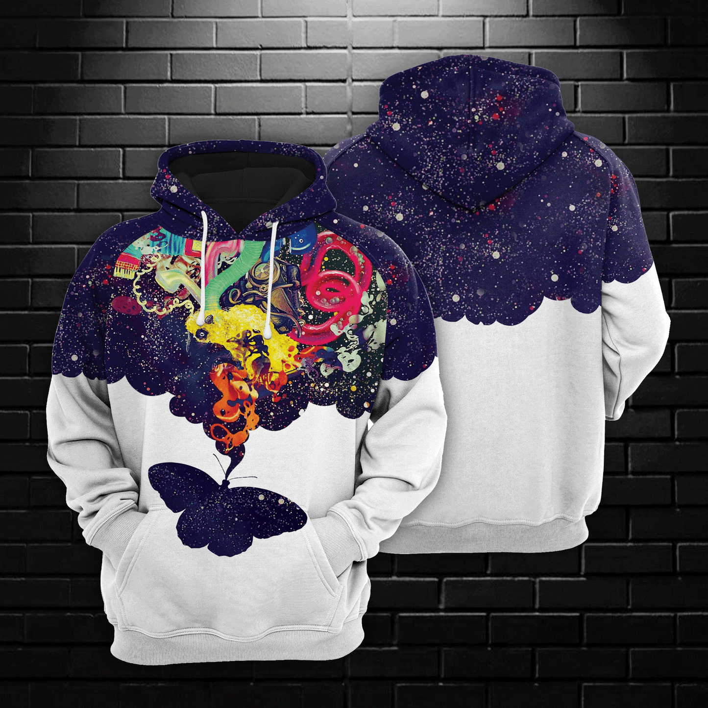 Magic Butterfly HT181135 - All Over Print Unisex Hoodie