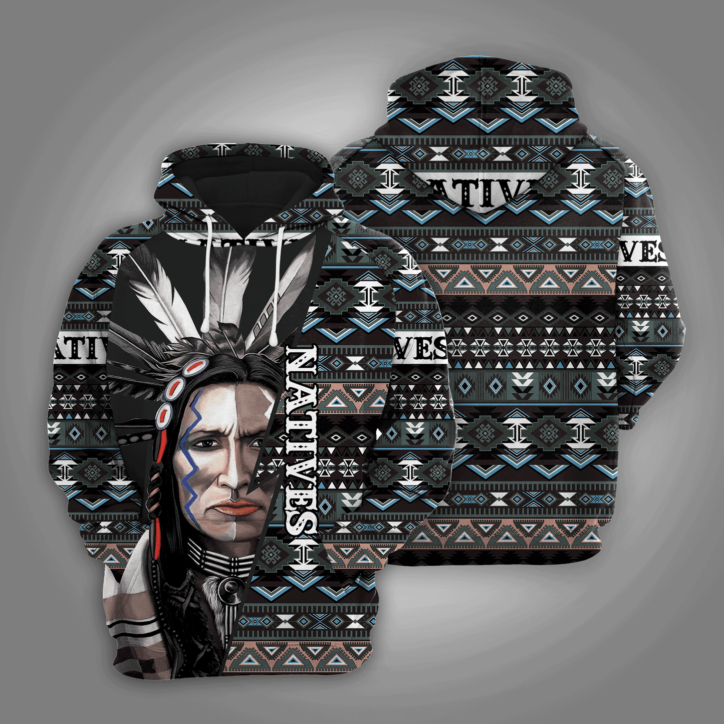 Native American HT181137 - All Over Print Unisex Hoodie