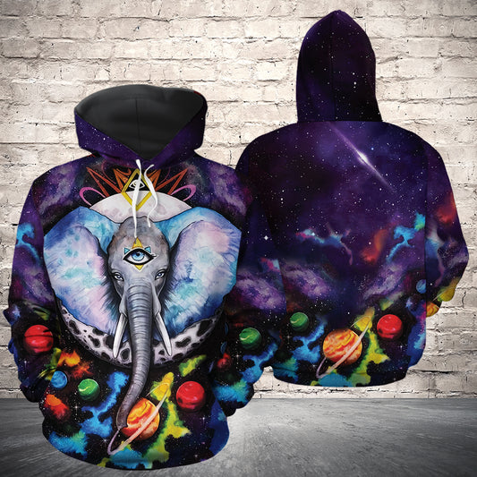 Amazing Elephant HT231101 Unisex womens & mens, couples matching, friends, funny family sublimation 3D hoodie christmas holiday gifts (plus size available)