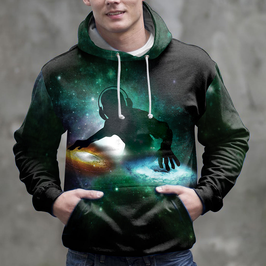 DJ Galaxy HT251120 Unisex womens & mens, couples matching, friends, funny family sublimation 3D hoodie christmas holiday gifts (plus size available)