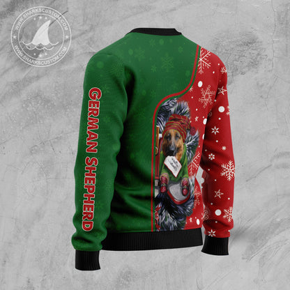 German Shepherd Merry Christmas HZ101608 Ugly Christmas Sweater