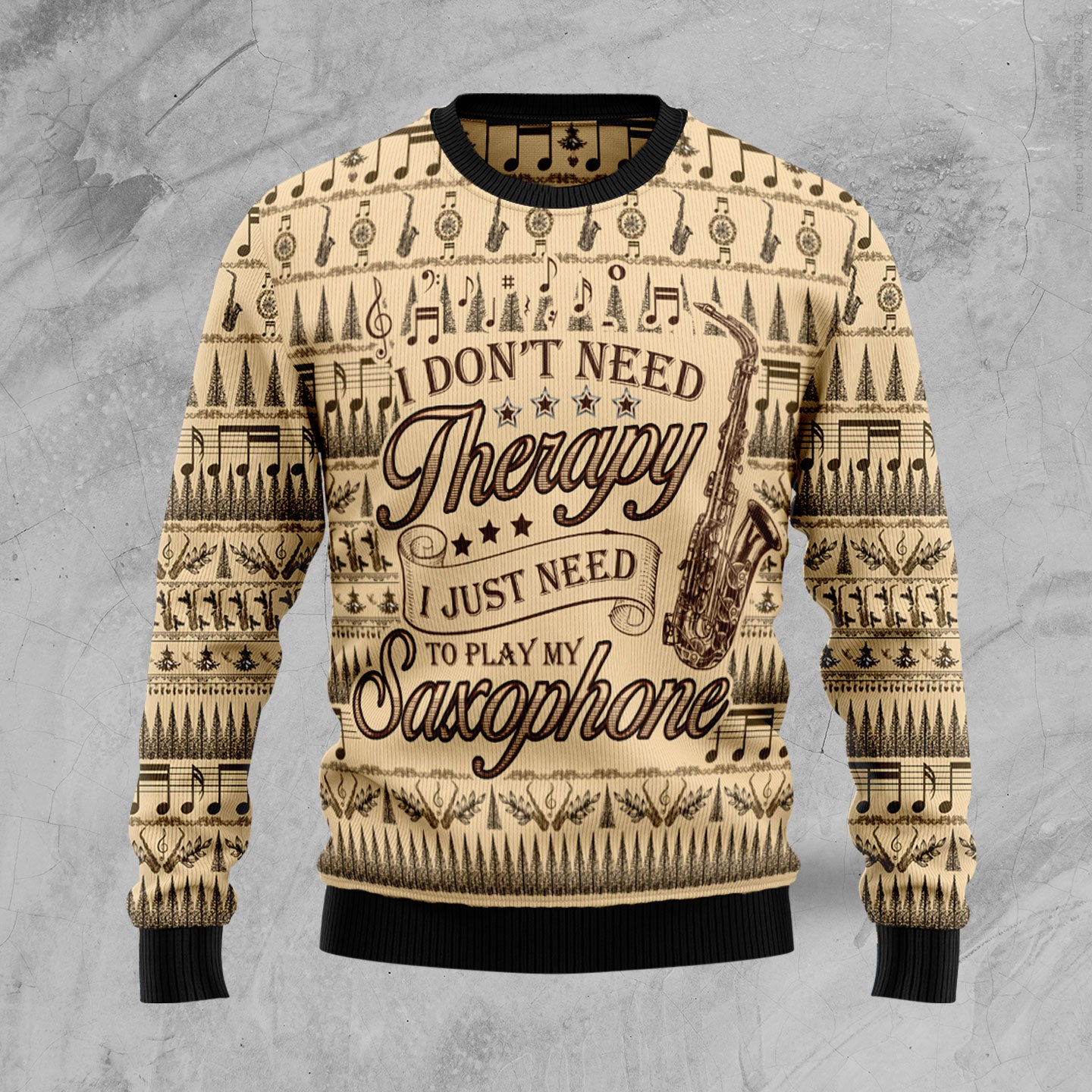 Saxophone Lover HZ102801 Ugly Christmas Sweater