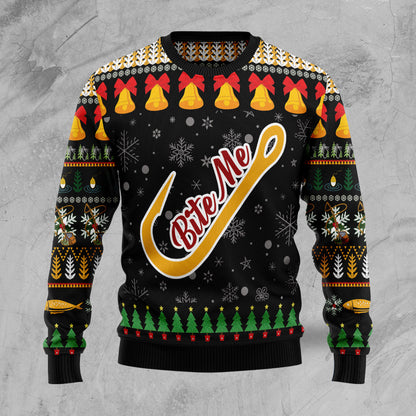 Fishing - Bite me HZ102805 Ugly Christmas Sweater