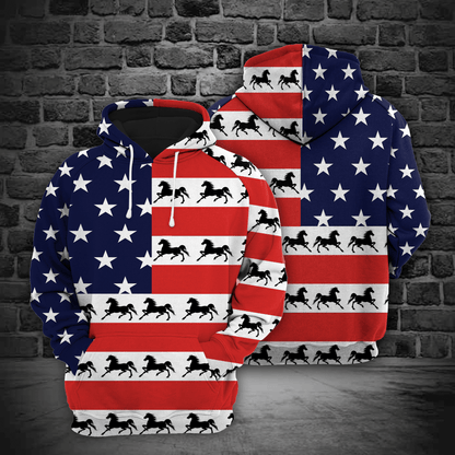 American Horse Flag HZ111215 - All Over Print Unisex Hoodie