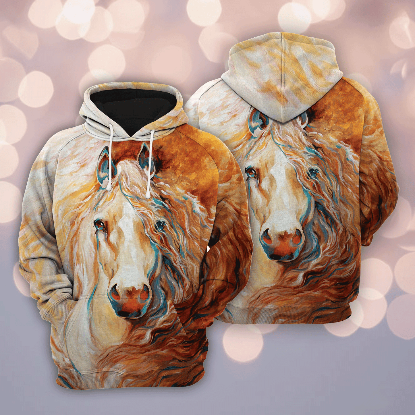 Unbridled Horse 3D HZ112303 - All Over Print Unisex Hoodie