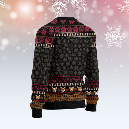 Pembroke Welsh Corgi Christmas HZ112612 unisex womens & mens, couples matching, friends, funny family ugly christmas holiday sweater gifts (plus size available)