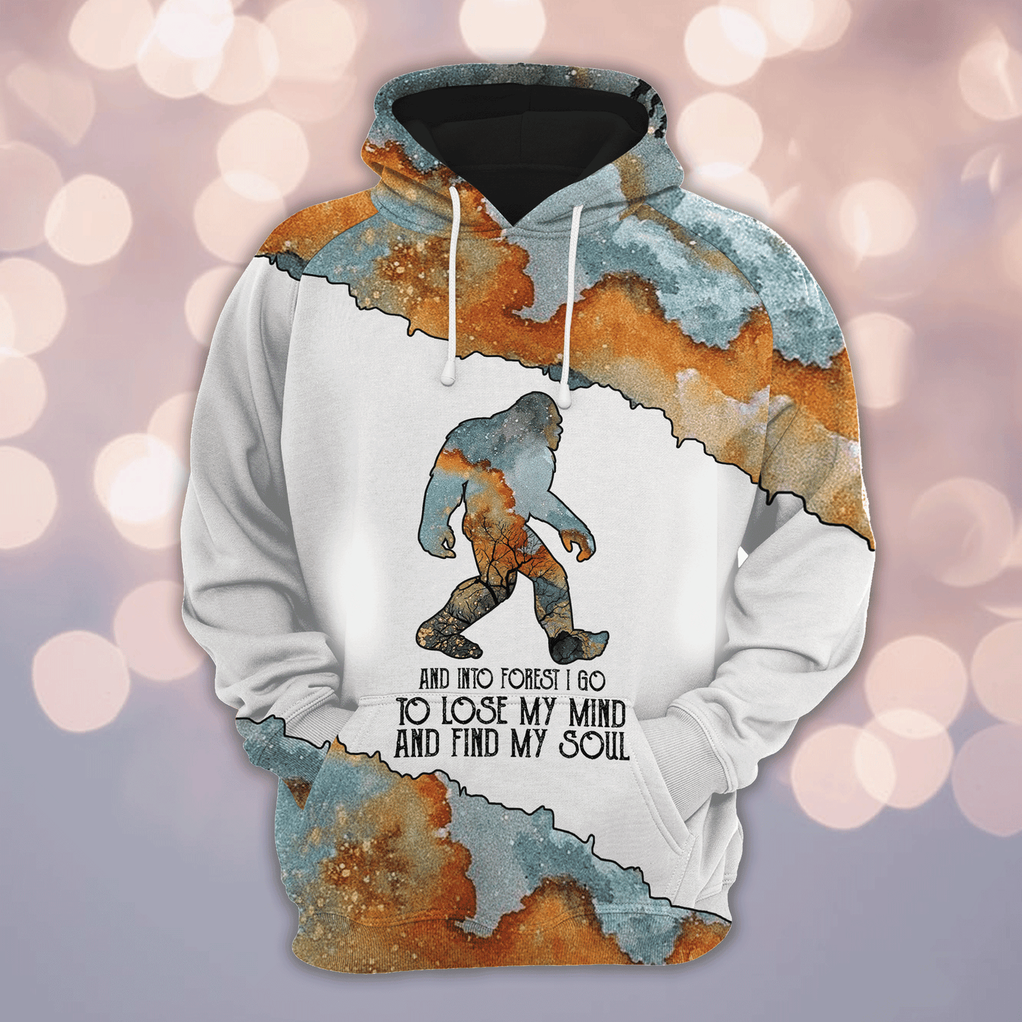 Bigfoot Into The Forest HZ112626 unisex womens & mens, couples matching, friends, funny family sublimation 3D hoodie christmas holiday gifts (plus size available)