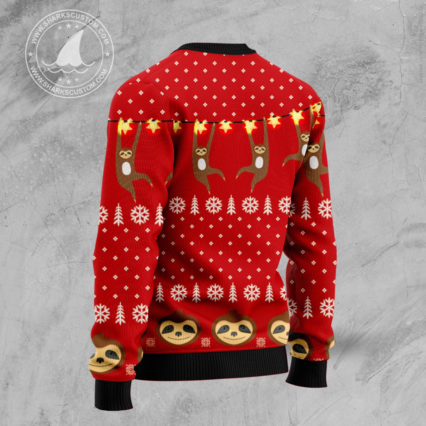 Sloth Lover HZ92412 Ugly Christmas Sweater unisex womens & mens, couples matching, friends, funny family sweater gifts (plus size available)