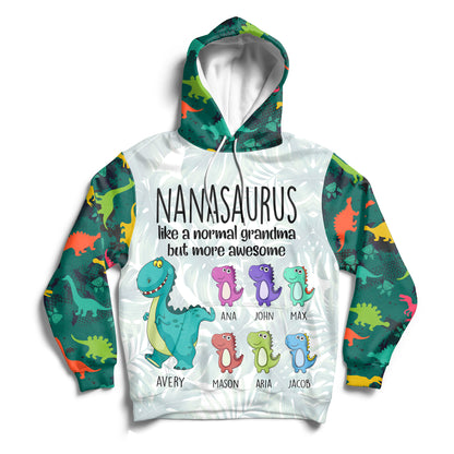 Nanasaurus Dinosaur Custom All Over Print Hoodie