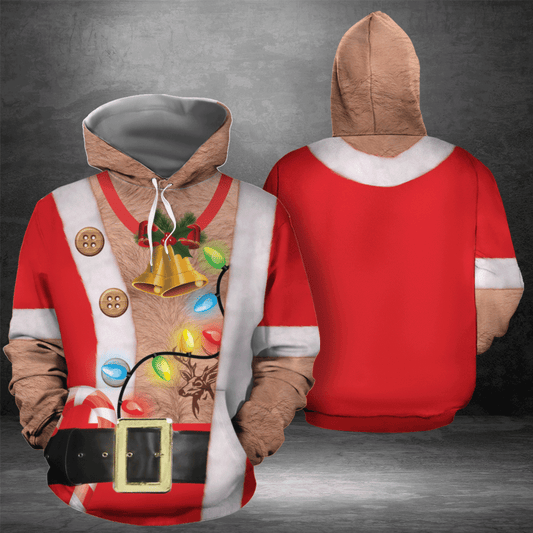 Awesome Santa TY2311 unisex womens & mens, couples matching, friends, funny family sublimation 3D hoodie christmas holiday gifts (plus size available)