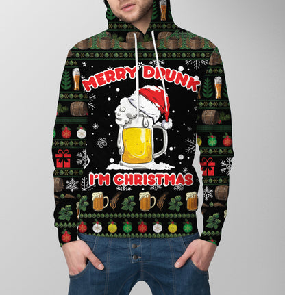 Beer Merry Drunk TY1711 - All Over Print Unisex Hoodie