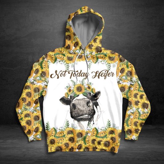 Cow Sunflower TY1211 - All Over Print Unisex Hoodie