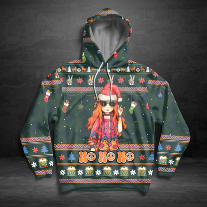 Hippie Girl TY1711 - All Over Print Unisex Hoodie