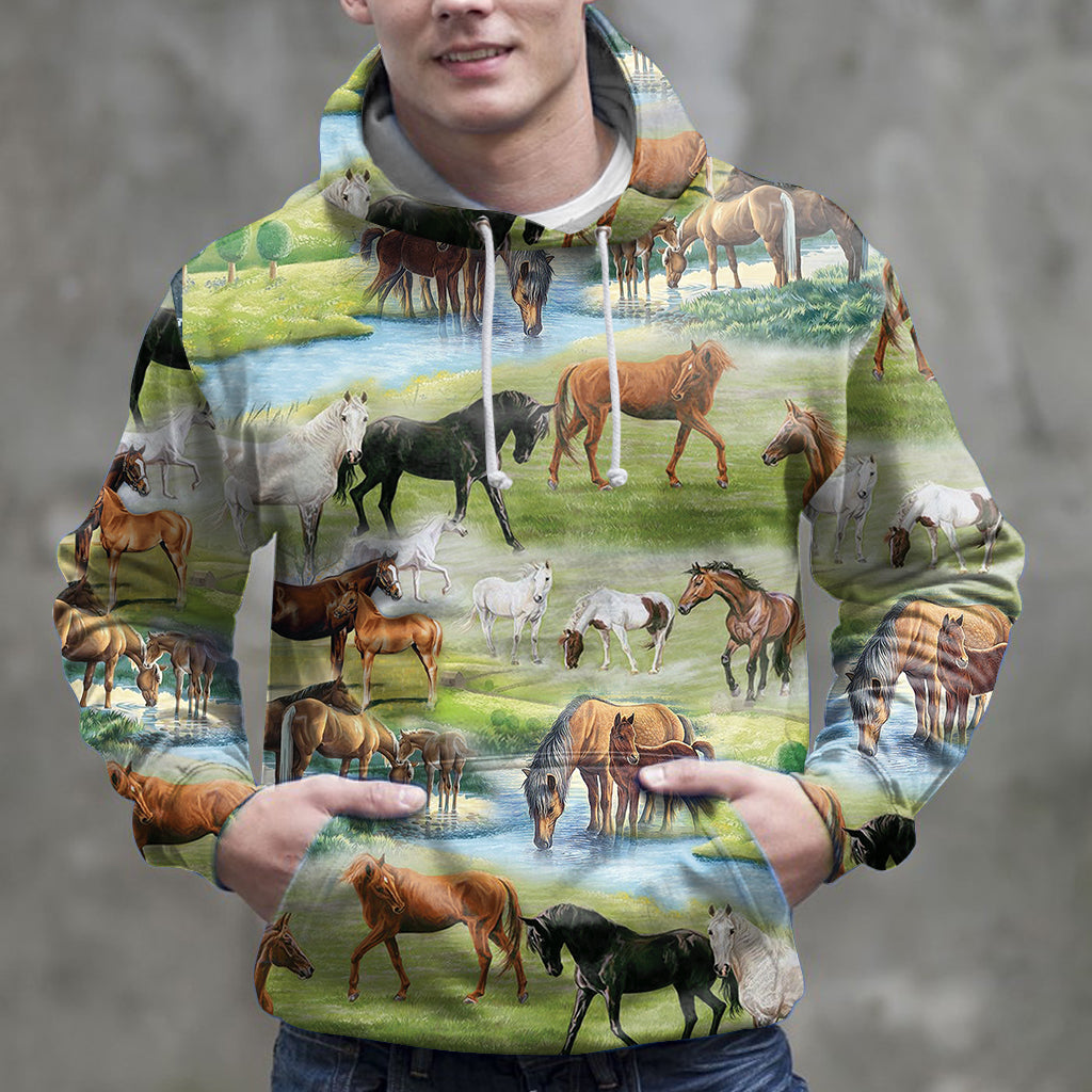 Horse Country Riverside G51013 - All Over Print Unisex Hoodie