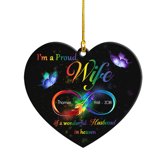 Husband In Heaven Memorial Personalizedwitch Personalized Ornament