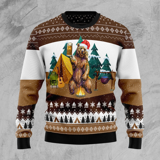 I Hate People Bear TG51029 Ugly Christmas Sweater