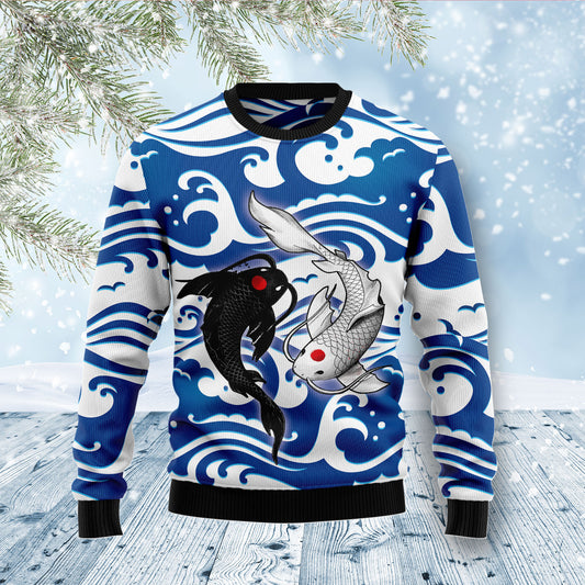 Koi Yin Yang D1011 Ugly Christmas Sweater