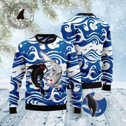 Koi Yin Yang D1011 Ugly Christmas Sweater