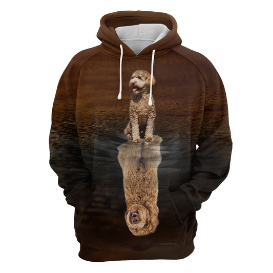 Cute Labradoodle Reflection H22417 - All Over Print Unisex Hoodie