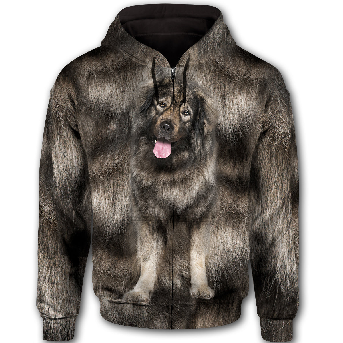 Leonberger Cute Dog Face T284 - All Over Print Zip Hoodie